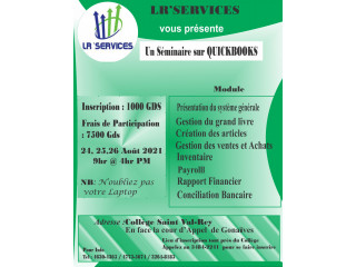 Formation sur logiciel comptable Quickbooks et Accpac