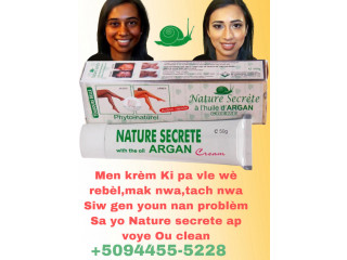 Crème tube nature secrète pou retire tache,mak nwa sou po nou